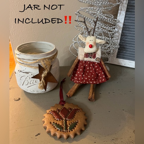 Hand Crafted Other - Ornament Lot (3) Vintage- Primitive- Rustic 🎄